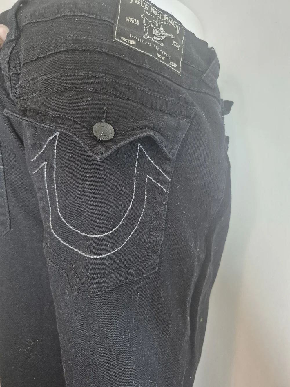 True Religion Men’s Black Relaxed Pocket Jeans